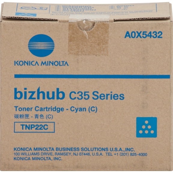 Konica Minolta, KNMA0X5432, Bizhub C35/C35P Toner Cartridge, 1 Each