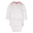 thumbnail image 4 of Assorted Long Sleeve Onesies Bodysuits, 6pk (Baby Girls), 4 of 10