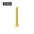 thumbnail image 3 of Brass Hex Bolts, M4x35mm 30 Pack Fully Thread Grade 4.8 Machine Screws, 3 of 5