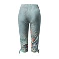 thumbnail image 5 of Womens Relaxed Fit Cargo Pants by Generic XL Solid Black Casual Capris, Drawstring, Cropped, Lightweight, 1 Count, 5 of 5