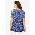 thumbnail image 2 of Woman Within Plus Size Short-Sleeve Cold-Shoulder Tee, 2 of 5