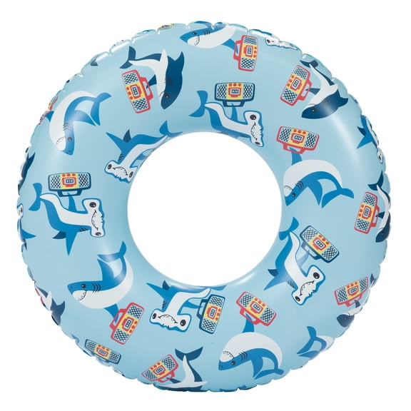 Bluescape Blue Shark Inflatable Swim Tube Pool Float, Age 9 , Unisex