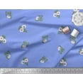 thumbnail image 3 of Soimoi Japan Crepe Satin Fabric Leaves & Floral Artistic Print Fabric by The Yard 42 Inch Wide, 3 of 3