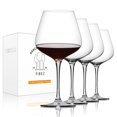 thumbnail image 1 of Juego de 4 copas de vino tinto YIBEZ Crystal, 680 ml, para inauguración de la casa, 1 of 8