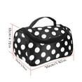 thumbnail image 5 of Moclever Travel Makeup Bag Portable Cosmetic Organizer with Cosmetic Mirror Waterproof Toiletry Wash Bag for Women, White Spot, 5 of 9