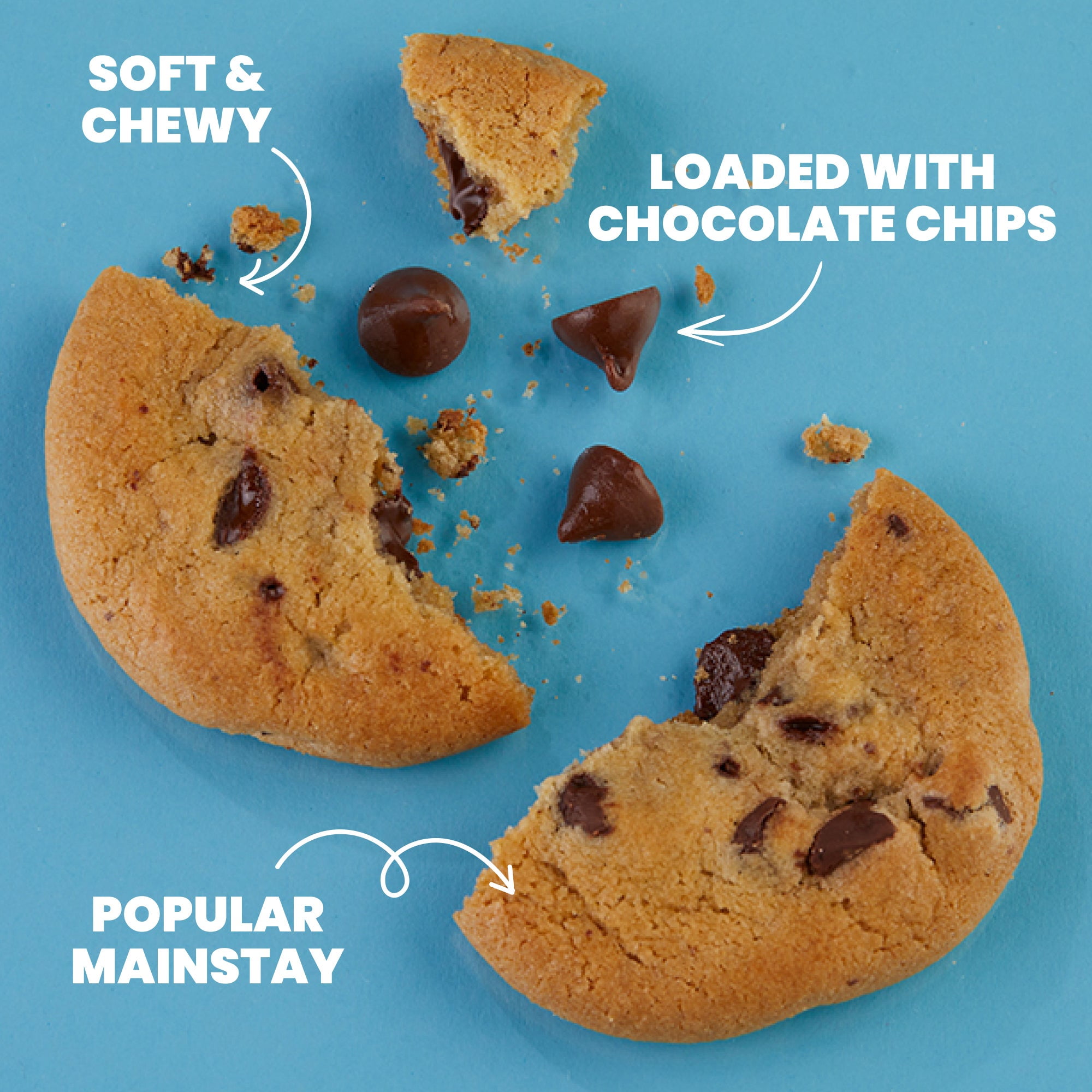 Cheryl's Cookies® Chocolate Chip Cookie Gift Box, w/12 Soft & Chewy Chocolate Chip Cookies, Individually Wrapped in Gift Box, Kosher, For Any Occasion, Family, Friends, Loved Ones, Coworkers