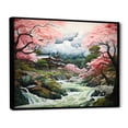 thumbnail image 2 of Designart "Zen Garden Asian Painting III" Asian Floater Framed Canvas Art Print, 2 of 7