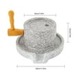 thumbnail image 2 of Stone Grain Mill, Hand Stone Grinder, Natural Granite Paste Mill, 2 of 26
