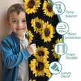 thumbnail image 3 of Blackout Kids Curtains,Black Sunflower Childrens Insulated Curtains Set Of 2,Bedroom Essentials,Toddler Room Decor 42x54in(106x137cm), 3 of 4