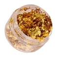 thumbnail image 3 of dianhelloya 1 Box Nail Art Sequins Decoration Golden/Silver Color Irregular Tin Foil Flake DIY Manicure UV Gel Polish 3D Glitter Nail Decoration Accessories for Salon & Home Nail Art A, 3 of 8