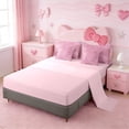 thumbnail image 3 of Erosebridal Pink Leopard Print Girls 7pcs Bedding Comforter Set,Chic Cheetah Pattern Queen Bedding Sets For Women Adults,Reversible Pink, 3 of 7