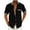 Black, variant on Seasonal Promotion! Lisbinx Men's T-Shirts Classic Fit Short Sleeve Collared T-Shirts Going out Tops for Men Loose Fit Loose Flowy Solid Oversized Blouses Lightweight T shirts Shirts for Men