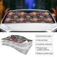 thumbnail image 4 of Kdxio Skulls and Flowers Print Front Windshield Sun Shade,Folding Auto Sunshade for Car Truck SUV-Medium, 4 of 7