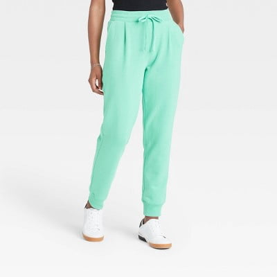 Rise Knit Pull-On Ankle Jogger Pants 