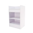 thumbnail image 1 of FixtureDisplays® 19.7" White Cash Wrap w/ Pull-Out Drawer & Storage Shelf 119724, 1 of 5