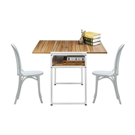 - Extendable Restaurant Dining Table Computer Laptop Breakfast Desk Coffee Shop