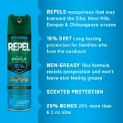 Repel Scented Family Formula Insect and Mosquito Repellent, Bug Spray with 15% DEET, 8.125 Oz