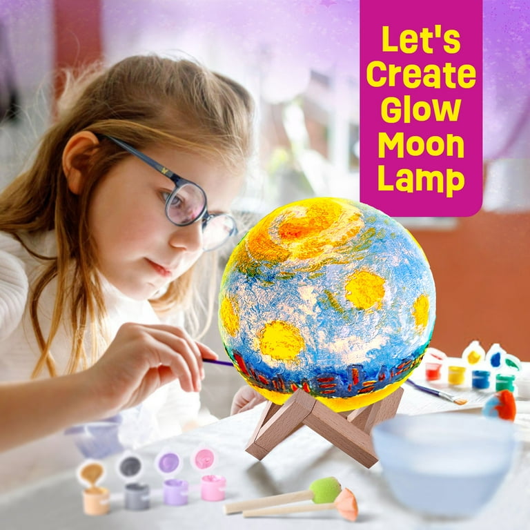Pourbibi Maanlamp Space Kit knutselset voor kinderen vanaf 6, 7, 8, 9