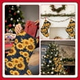 thumbnail image 7 of Salouo Navy Blue Plaid Sunflower Print Christmas Decorations Stockings 1 Pack 18'' Xmas Stockings Holiday Stocking Personalized Farmhouse Decor for Home Family Party Tree, 7 of 7