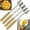 4PC, variant on Corn Cob Peeler, 2025 New Corn Peeler for Corn on The Cob, Long Handle Corn on the Cob Remover, Stainless Steel Corn Stripping Tool, Quick Corn Peeling Tool for Kitchen, Wooden Handle (4PC)