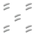 thumbnail image 1 of Funda para silla Ounissouiy de 2 piezas respetuosa con el medio ambiente gris claro, 1 of 6
