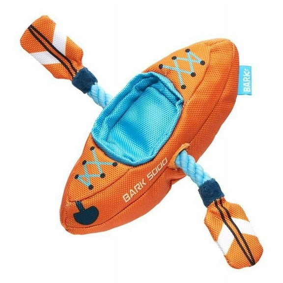 Bark 9084432 Plush Off-Track Kayak Dog Toy, Multi Color - Pack of 3