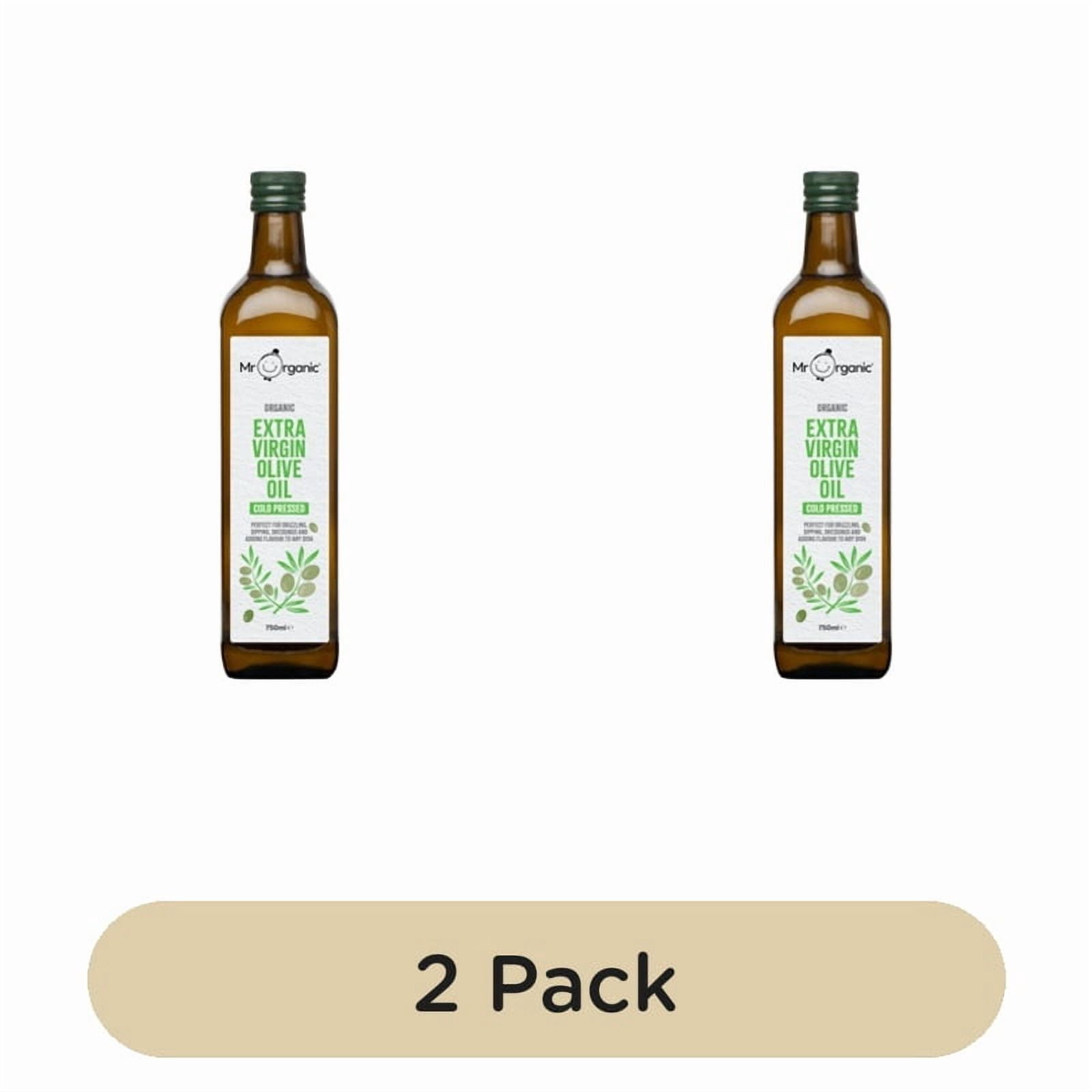 Mr Organic Extra Virgin Olive Oil 750ml, British Import (Pack of 2)