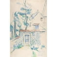 thumbnail image 2 of Paul Cézanne 13x18 Gold Ornate Wood Frame and Double Matted Museum Art Print Titled - Entrance to a Garden (1878-1880), 2 of 4