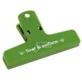 thumbnail image 2 of Sioweci Stationery Clip Magnetic Absorption Anti-slip Handle Micro-serrated Jaw Strong Grip Fall-resistant Side Sealing Long Tail Clip Office Supply Army Green, 2 of 13