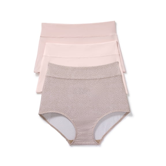 Warners® Blissful Benefits Women's Dig-Free Comfort High Waist Microfiber 3-Pack Brief S-3XL