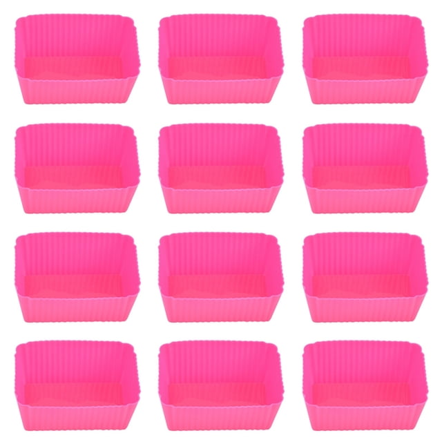 CRCMURE Biscuit Moulds 12pcs Cupcake Kitchen Cases Liners Cake Baking Craft Cup Cake Mould