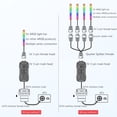 thumbnail image 2 of Cable Controlador ARGB 5V 3 Pines A SATA RGB Remoto 1 4 Extensión (), 2 of 5