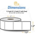 thumbnail image 4 of LAICAIW (20 Rolls, 900/Roll) 1.5” x 1.5” Direct Thermal Labels-1” Core, Compatible with Rollo Label Printer & Zebra Desktop Printers-All Purpose QR Barcode Address Label-Adhesive Perf, 4 of 7