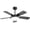 Black MDF Metal, variant on JUYG 42 Inch Black Ceiling Fan with 22W LED Light and Remote Control MDF Blades Reversible DC Motor