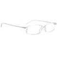 thumbnail image 2 of Womens Optical Eyewear - Rectangle Shape, Plastic Full Rim, Crystal Clear, 2 of 3