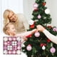 thumbnail image 2 of Liquidación navideña por menos de $8.00: 44 bolas decorativas para árbol de Navidad (2024), 12 de 2.36'', 32 de 1.18'', adornos navideños irrompibles, bolas colgantes para fiestas, decoración, 2 of 6