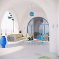 thumbnail image 2 of Modern Contemporary Urban Design Outdoor Patio Balcony Seven PCS Sectional Sofa Set, Beige White, Rattan, 2 of 8