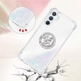 thumbnail image 3 of Funda para Samsung Galaxy A54 5G con Brillo Líquido Flotante, Purpurina, Parachoques y Anillo Giratorio Soporte, 3 of 5