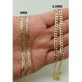 thumbnail image 4 of 14K Yellow Gold 3.5MM Solid Cuban Curb Link Two-Tone Pave Chain Necklaces, Real 14K Gold, Next Level Jewelry, 4 of 5