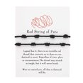 thumbnail image 1 of Pulsera de cuerda roja anudada Longitud Amantes Pulsera de tarjeta de papel Pulsera Wmkox8yi sjalhkljlk4610, 1 of 1