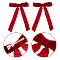 thumbnail image 1 of YSNOOWE 2Ud Clips Con De Tela Y Rojo Oscuro Para Peinados En Bodas Y Eventos, 1 of 6