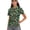 Shamrock Print, variant on Whosucclay Lucky Clover Pattern Athletic Shirt, Half-Zip Moisture Wicking Elastic Polo Shirts for Tennis Golf Sport Lightweight Size Large