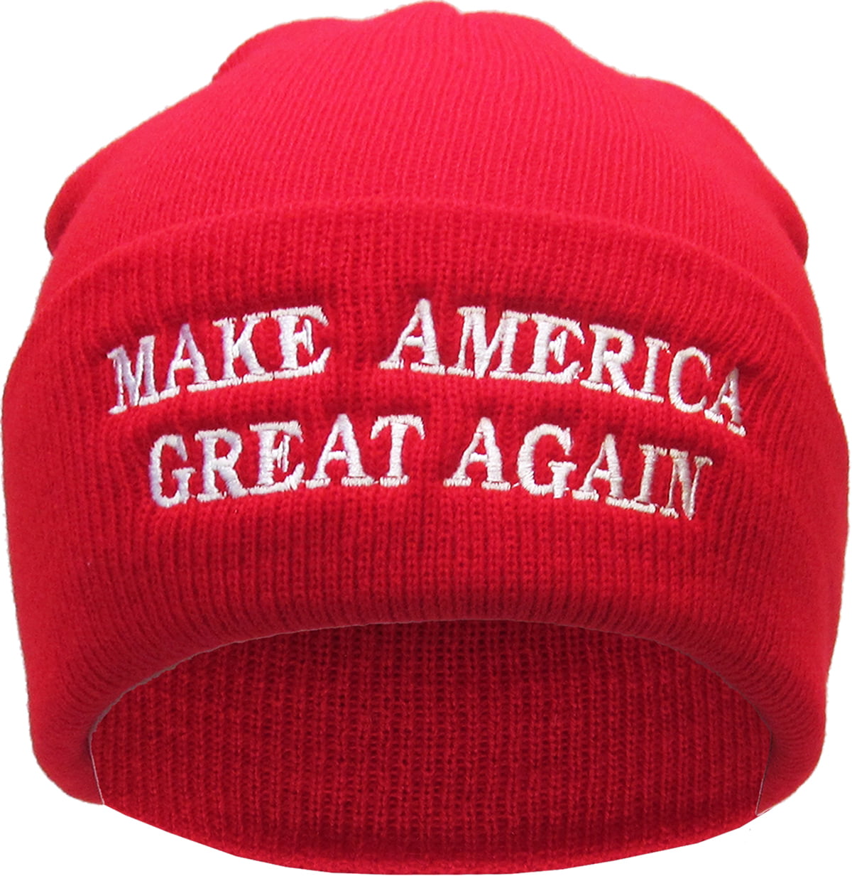 tensión seguro Villano Make America Great Again Donald Trump Knit Skull Cap Hat Beanie -  Walmart.com