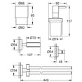 thumbnail image 4 of Grohe 40846001 Essentials Master Bathroom Accessories Set 4-in-1, Starlight Chrome, 4 of 6