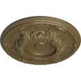thumbnail image 3 of Ekena Millwork 19"OD x 1 1/2"P Granada Ceiling Medallion (Fits Canopies up to 7 1/8"), Hand-Painted Mississippi Mud, 3 of 7