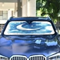 thumbnail image 4 of ALAZA Moon Watercolor Windshield Sun Shade Car Foldable Sun Visor Block UV Rays Protector 53"x23.5", 4 of 8