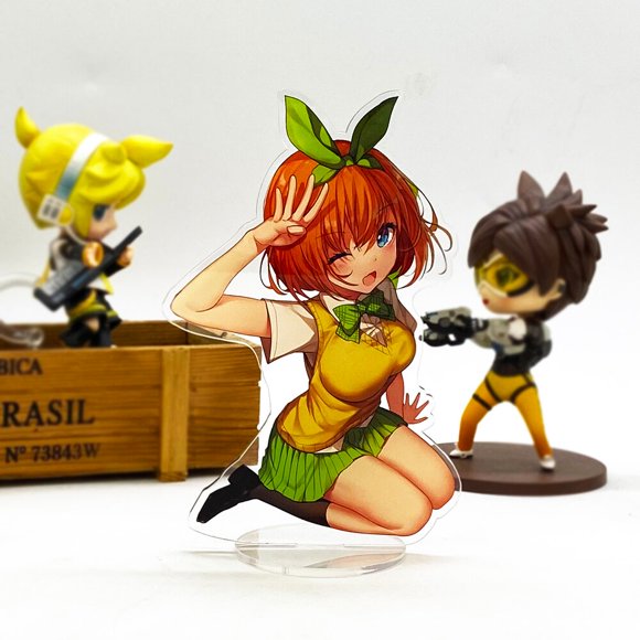 gotoubun no hanayome nakano ichika nino miku yotsuba itsuki hf figura acrílica con soporte modelo placa soporte pastel topper anime juguete gao jinjia led