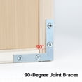 thumbnail image 7 of WellMade 10 Pcs 2" Heavy Duty L Bracket Corner Braces - Durable Iron Zinc Plated Angle Brackets, Right Angle Supports with Screws for Furniture, Shelves, Wood & DIY Projects, 7 of 7
