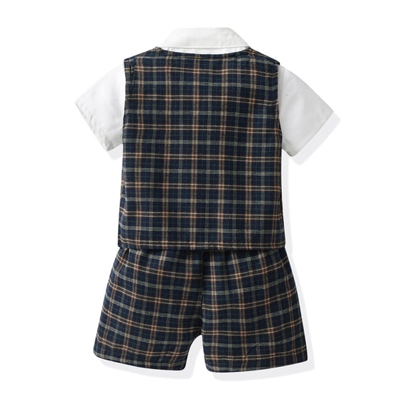 Vedolay Short Set Kids 2 Piec Outfit Short Sleeve Tee Top Shirt and Sport Shorts Tracksuit Clothes Sets,Blue 3-4 Years