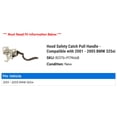 thumbnail image 2 of Hood Safety Catch Pull Handle - Compatible with 2001 - 2005 BMW 325xi 2002 2003 2004, 2 of 2